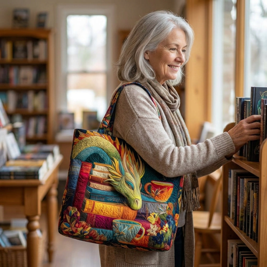 Sac Artisan - Lecteur de Dragon avec Livres et Tasses