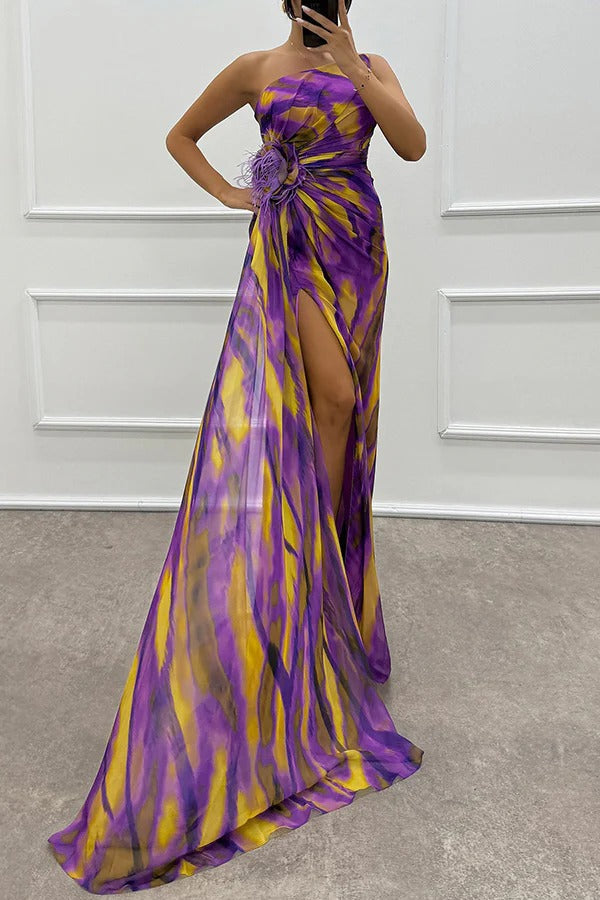 Sandra | Robe Drapée Vibrante