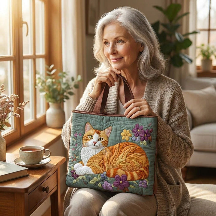 Sac Artisanal - Chat Orange