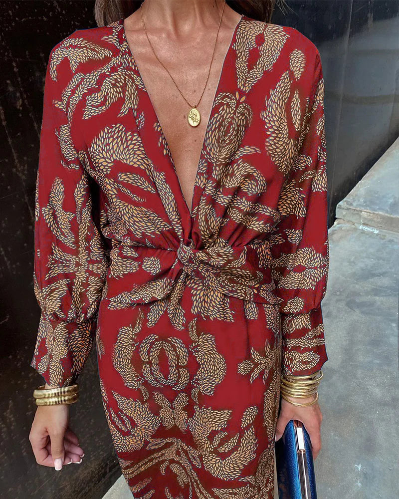 Dineke | Robe élégante avec imprimé floral