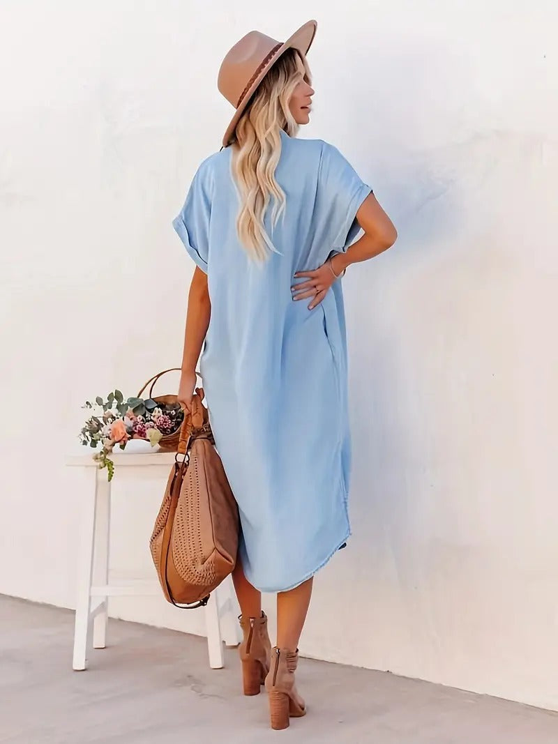 SAVANNAH | Robe chemise avec poches