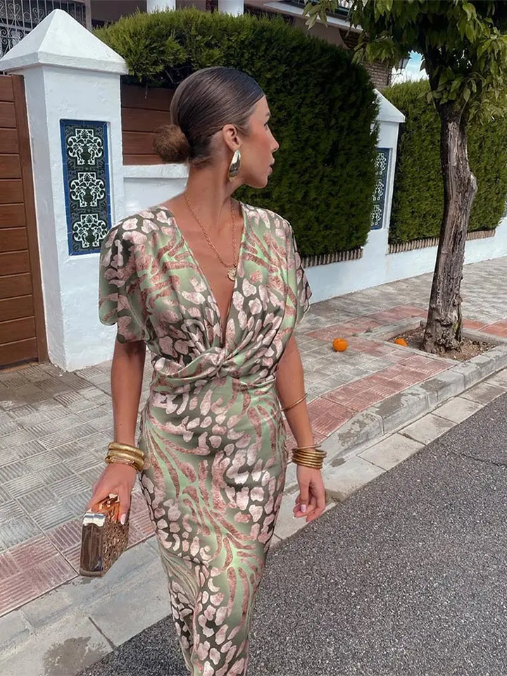 Emmeline™ | COPPER MIDI DRESS