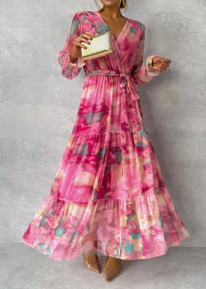 Été | Robe portefeuille avec imprimé floral