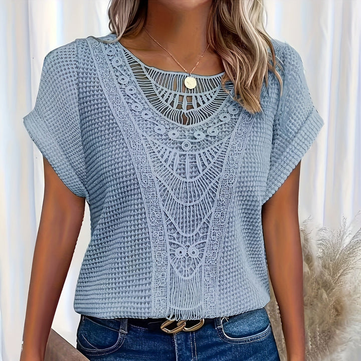 Violet | Haut Tricoté Détail