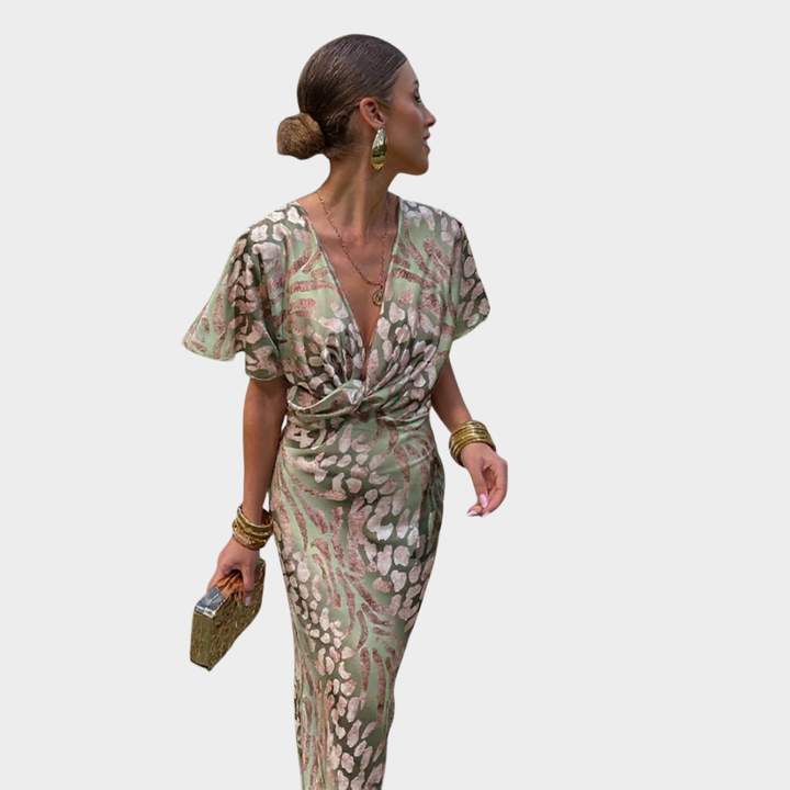 Emmeline™ | COPPER MIDI DRESS