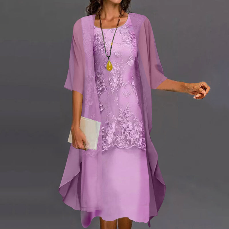 Eleanor | Robe élégante en chiffon deux pièces