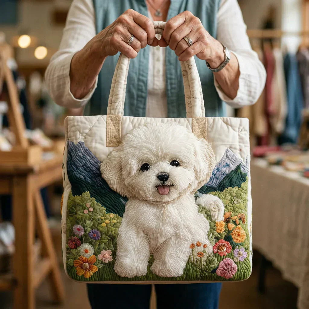 Sac Matelassé Artisan - Chien Enchanté