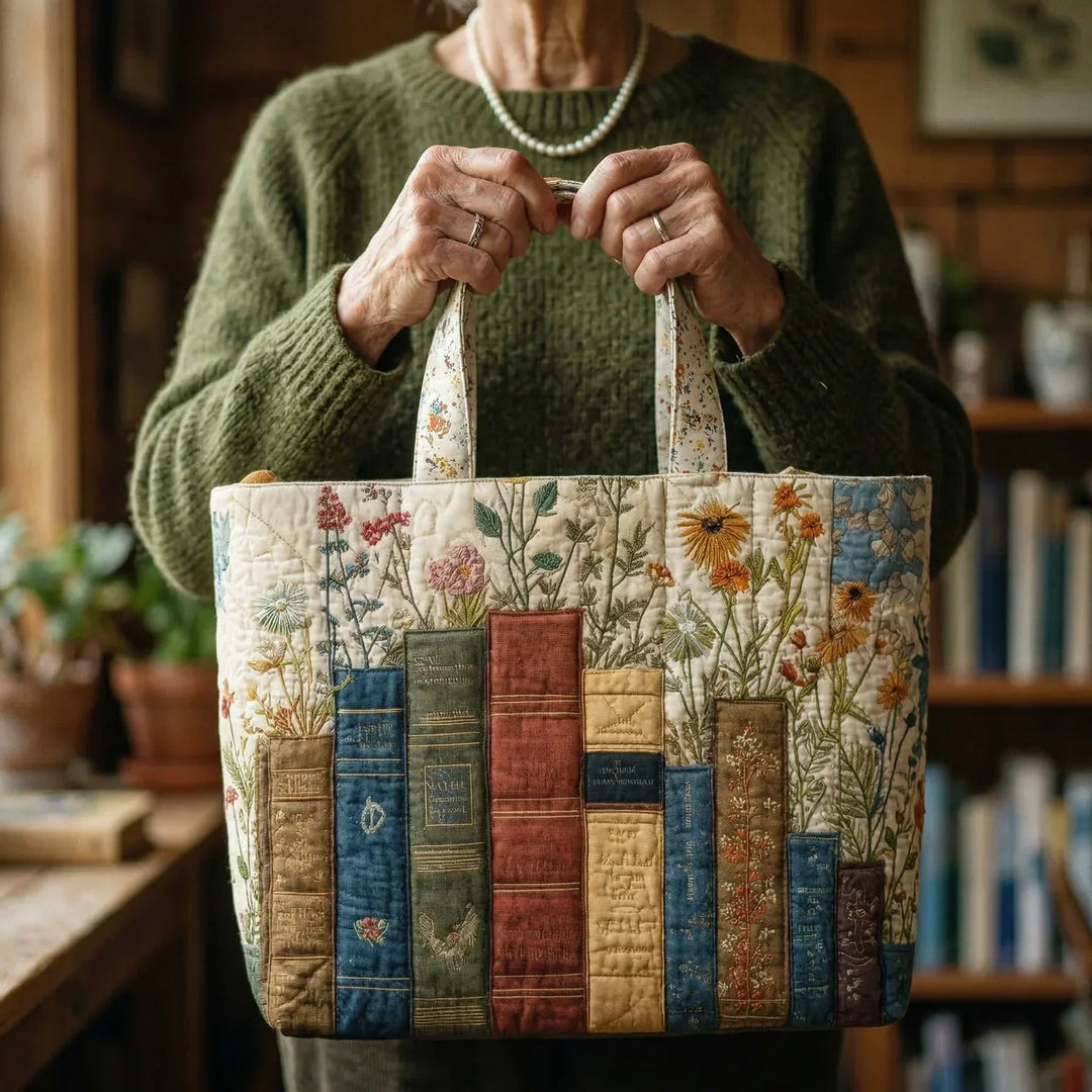 Sac Matelassé Artisan - Livres et Fleurs