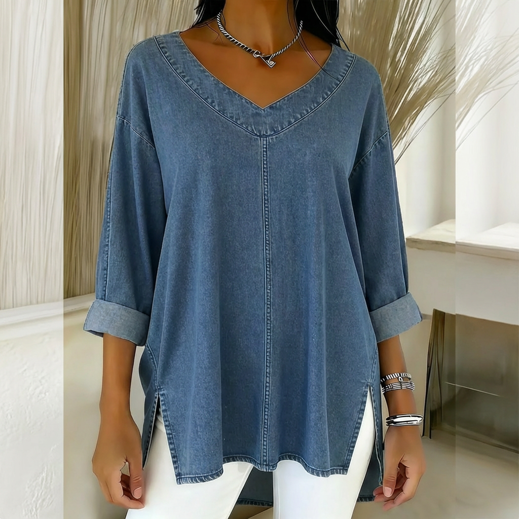 Lucy | Haut en Denim Stylé