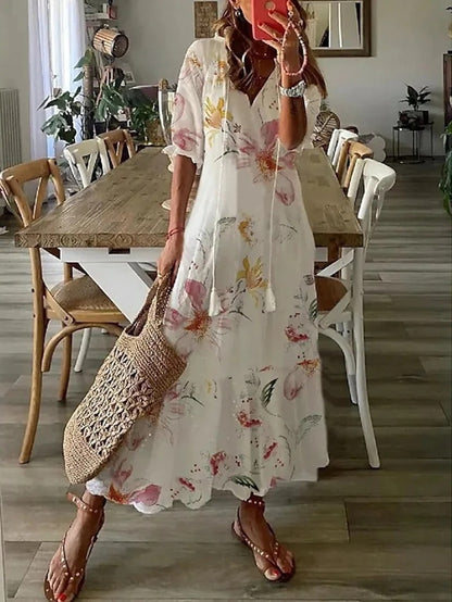 ARIA | Robe Bohème à Couverture du Ventre
